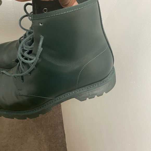 Calvin Klein green leather boots size 91/2 - Picture 5 of 10